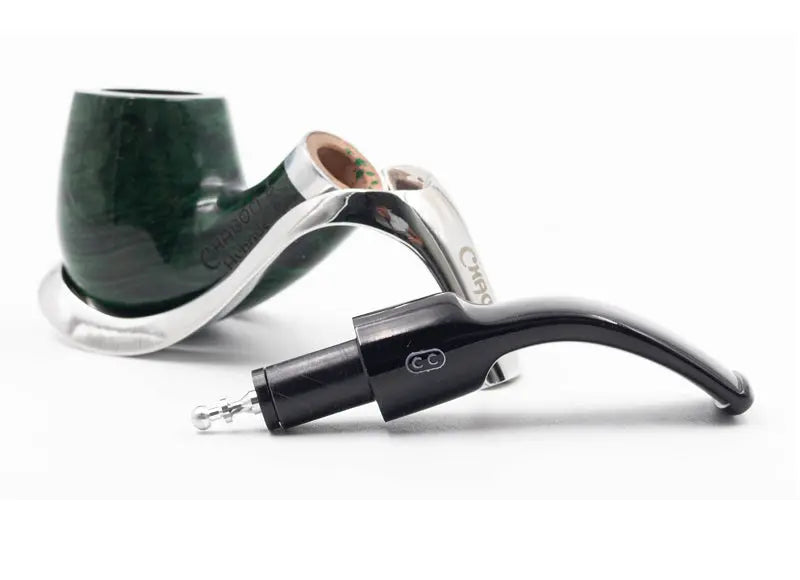 PIPE CHACOM HYBRIDE VERTE BRILLANTE n° 910 Comptoir de la Pipe