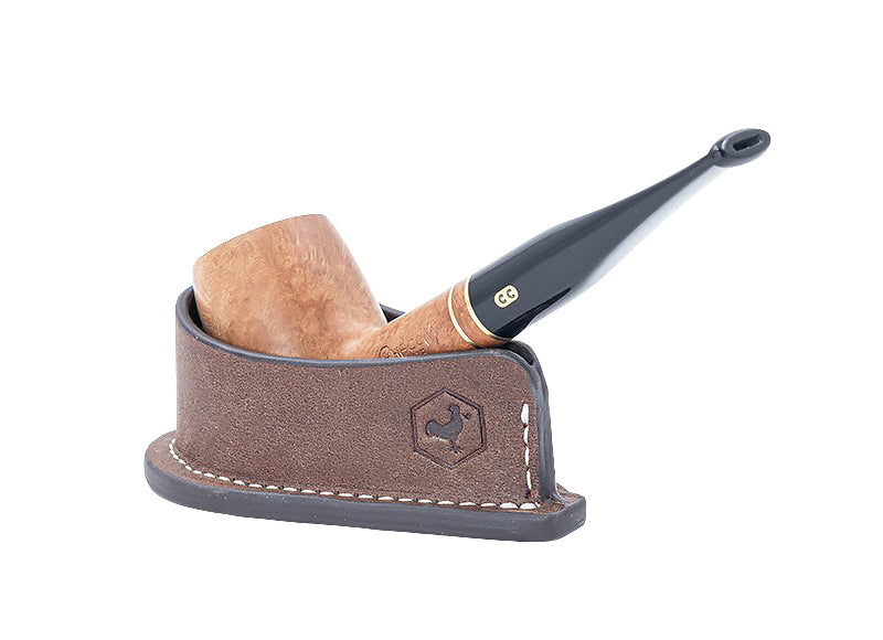 PORTE-PIPE CHACOM CUIR BRUN CC 303 Comptoir de la Pipe