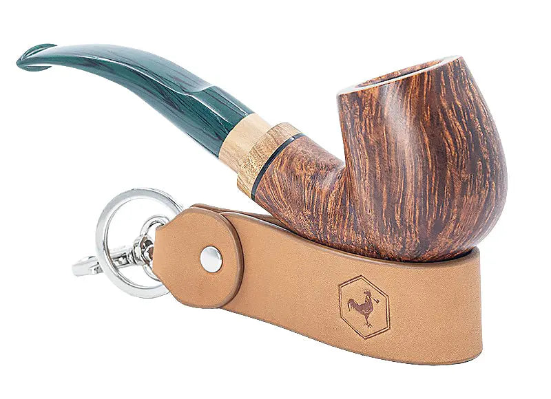 PORTE-PIPE CHACOM CUIR HAVANE CC 302 Comptoir de la Pipe