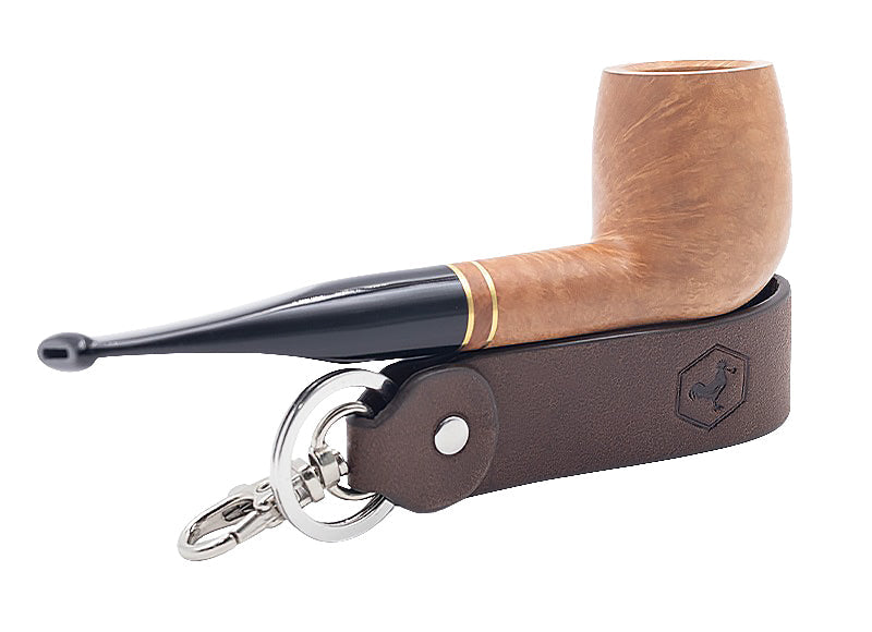 PORTE-PIPE CHACOM CUIR BRUN CC 302 Comptoir de la Pipe